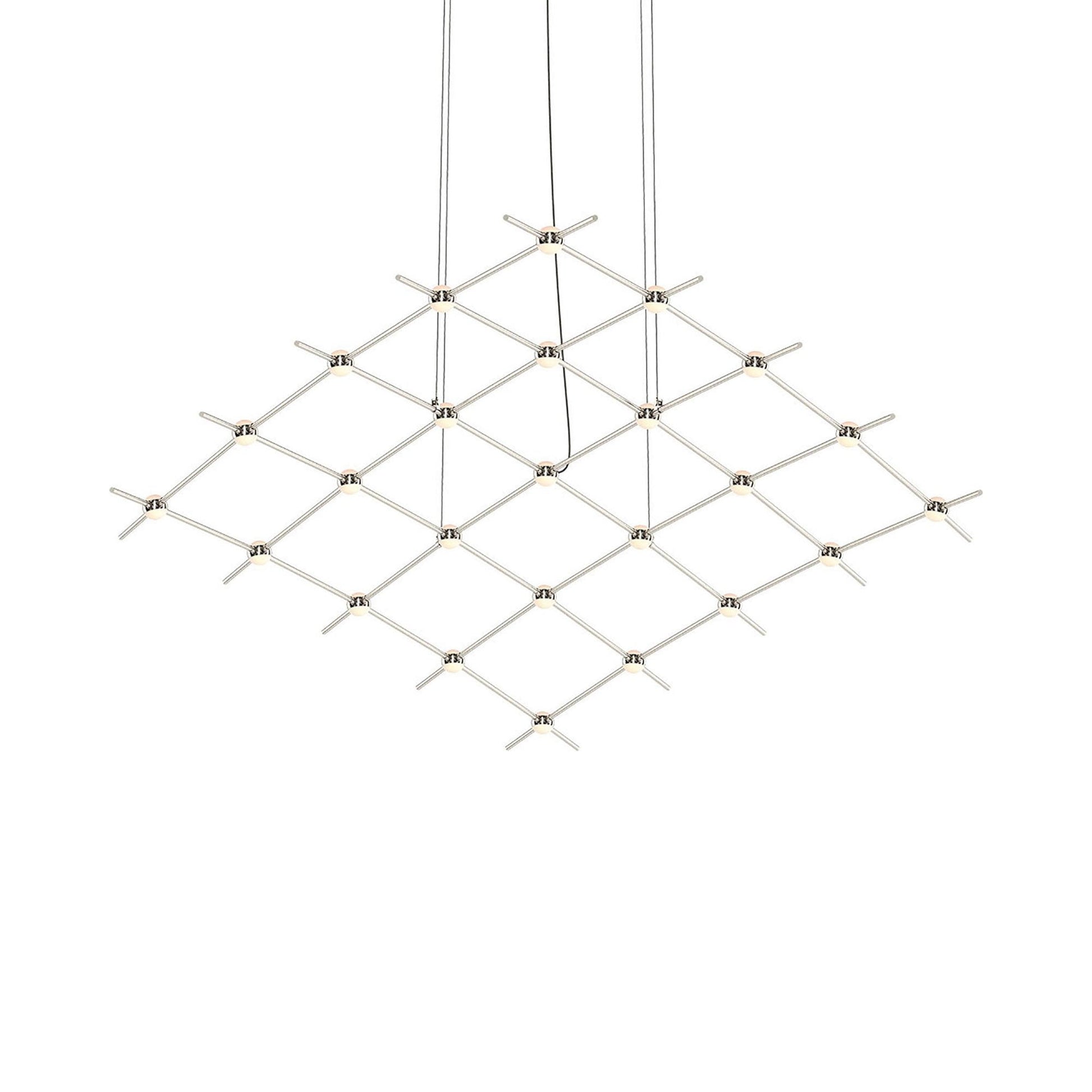 Constellation® Aquarius Medius LED Pedant Light in Satin Nickel/White.