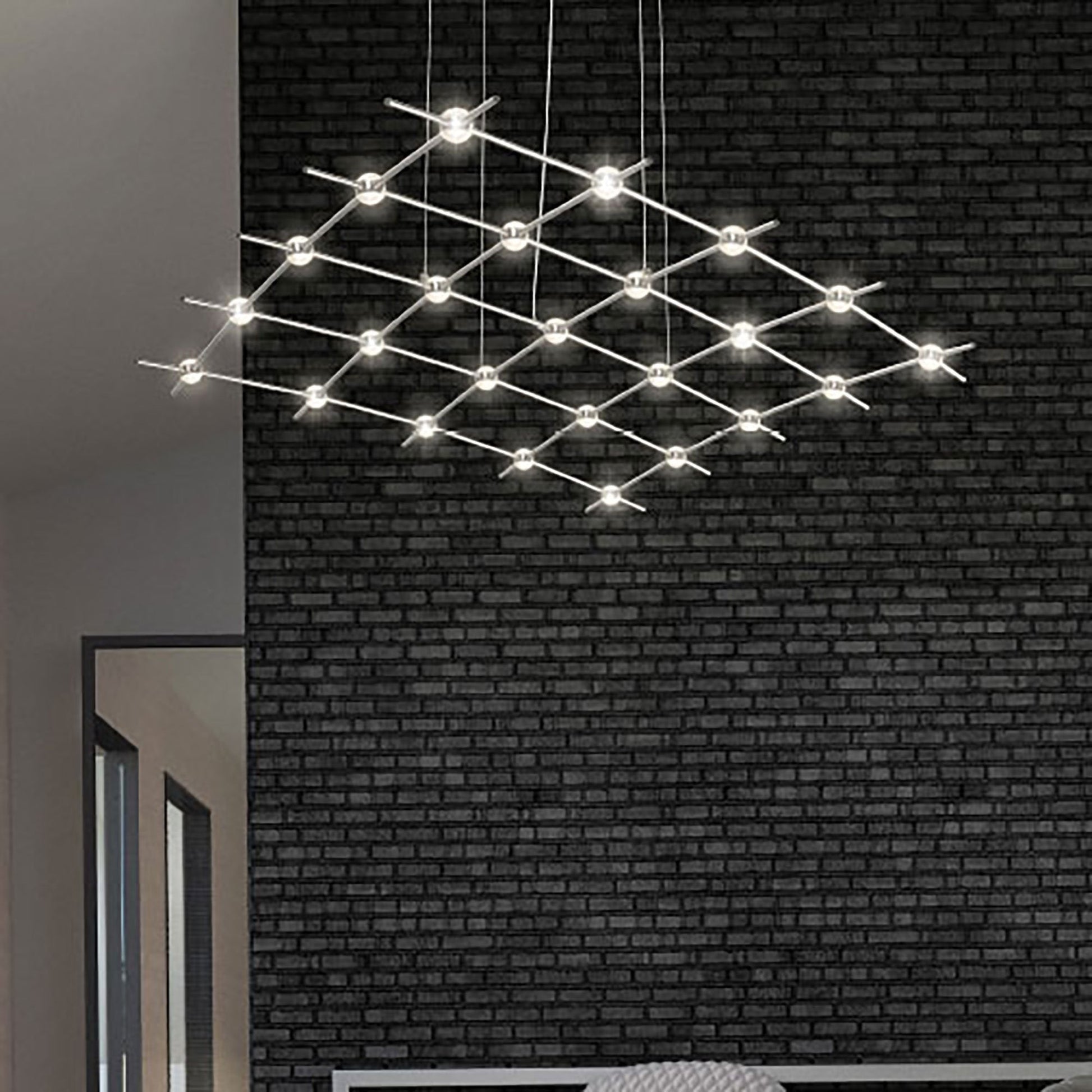 Constellation® Aquarius Medius LED Pedant Light in living room.