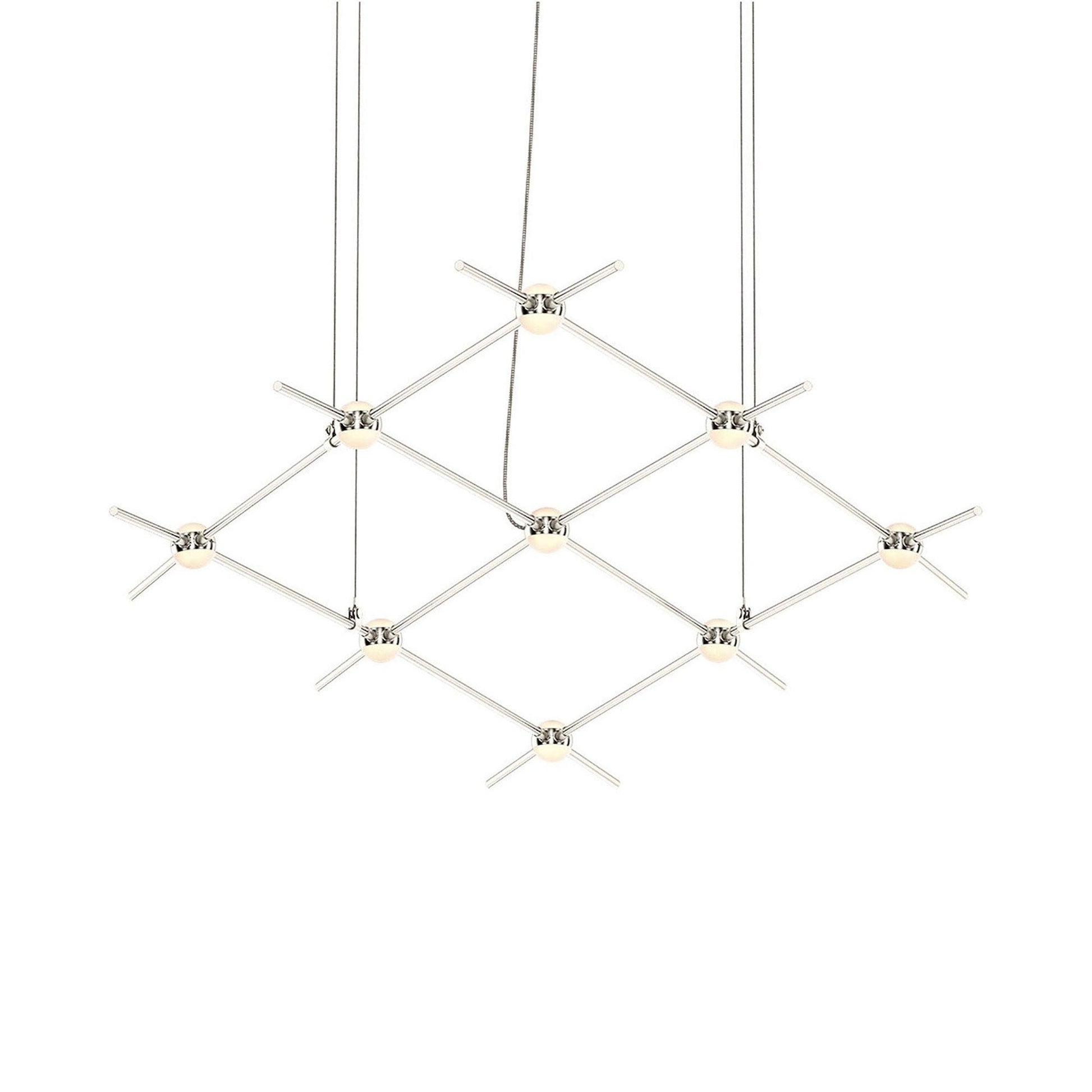 Constellation® Aquarius Minor LED Pedant Light in Satin Nickel/White.