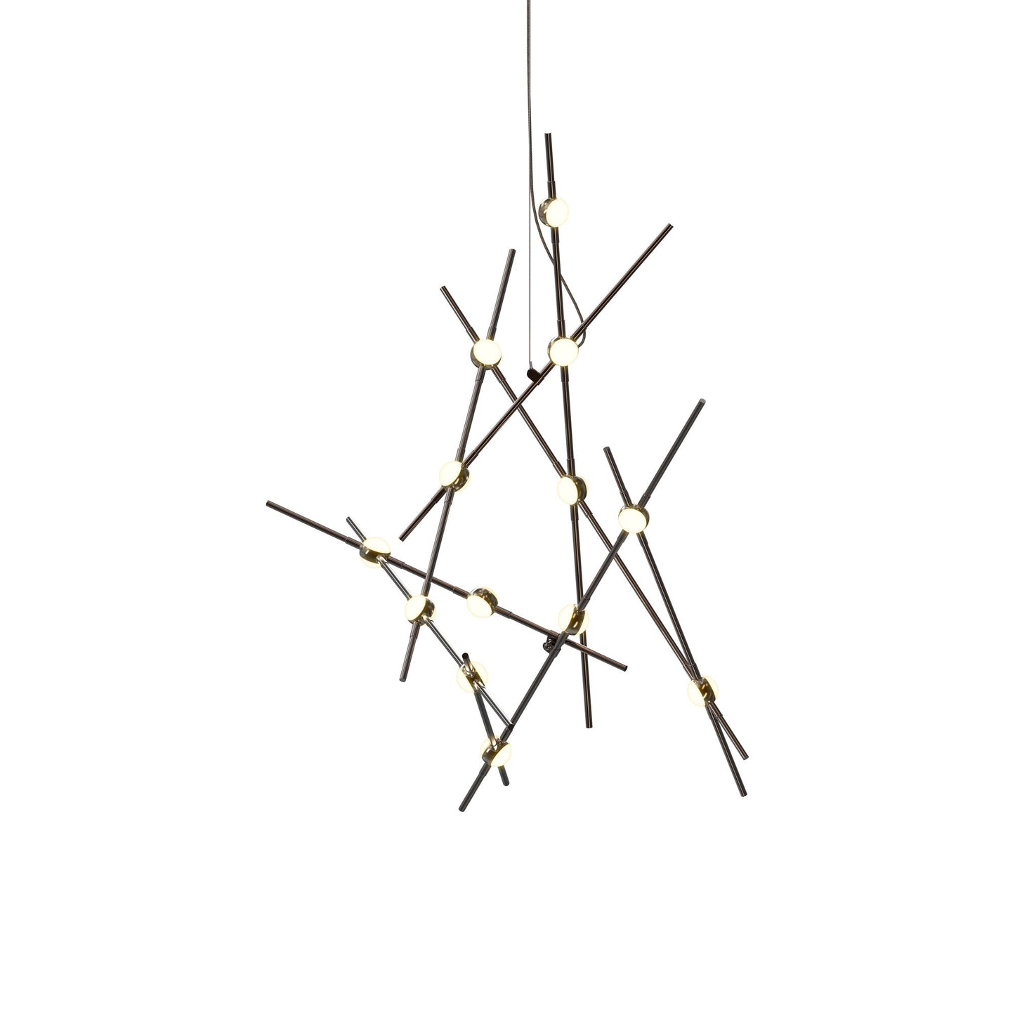 Constellation® Aquila Minor LED Pendant Light in Espresso Black/White.