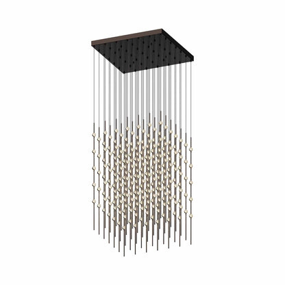 Constellation® Cosmic Cube LED Pendant Light in Espresso Black/Clear (245-Light).