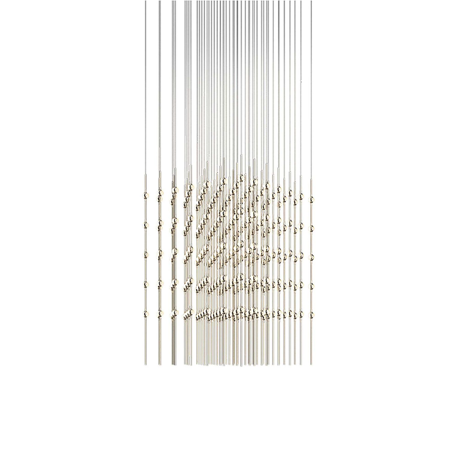 Constellation® Cosmic Cube LED Pendant Light in Satin Nickel/White (245-Light).