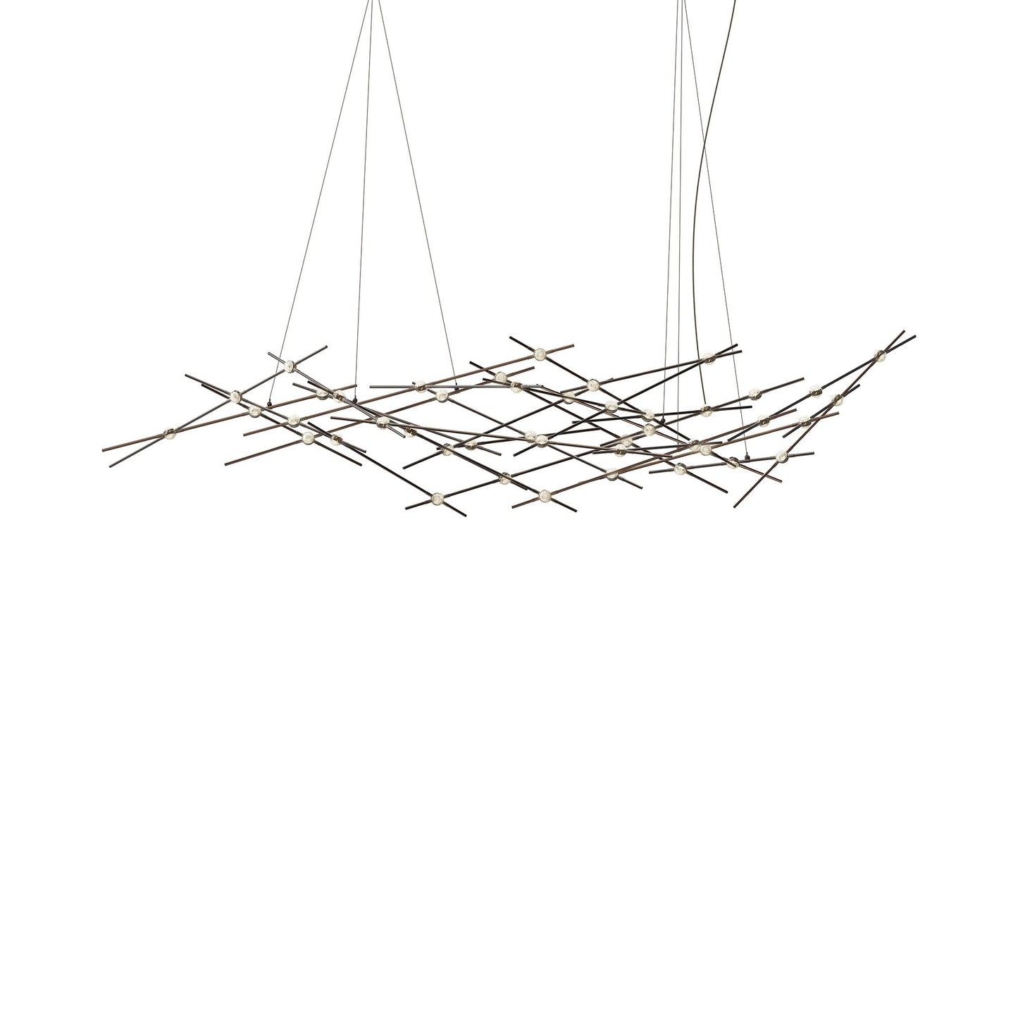 Constellation® Ursa Major LED Pendant Light in Espresso Black/Clear.