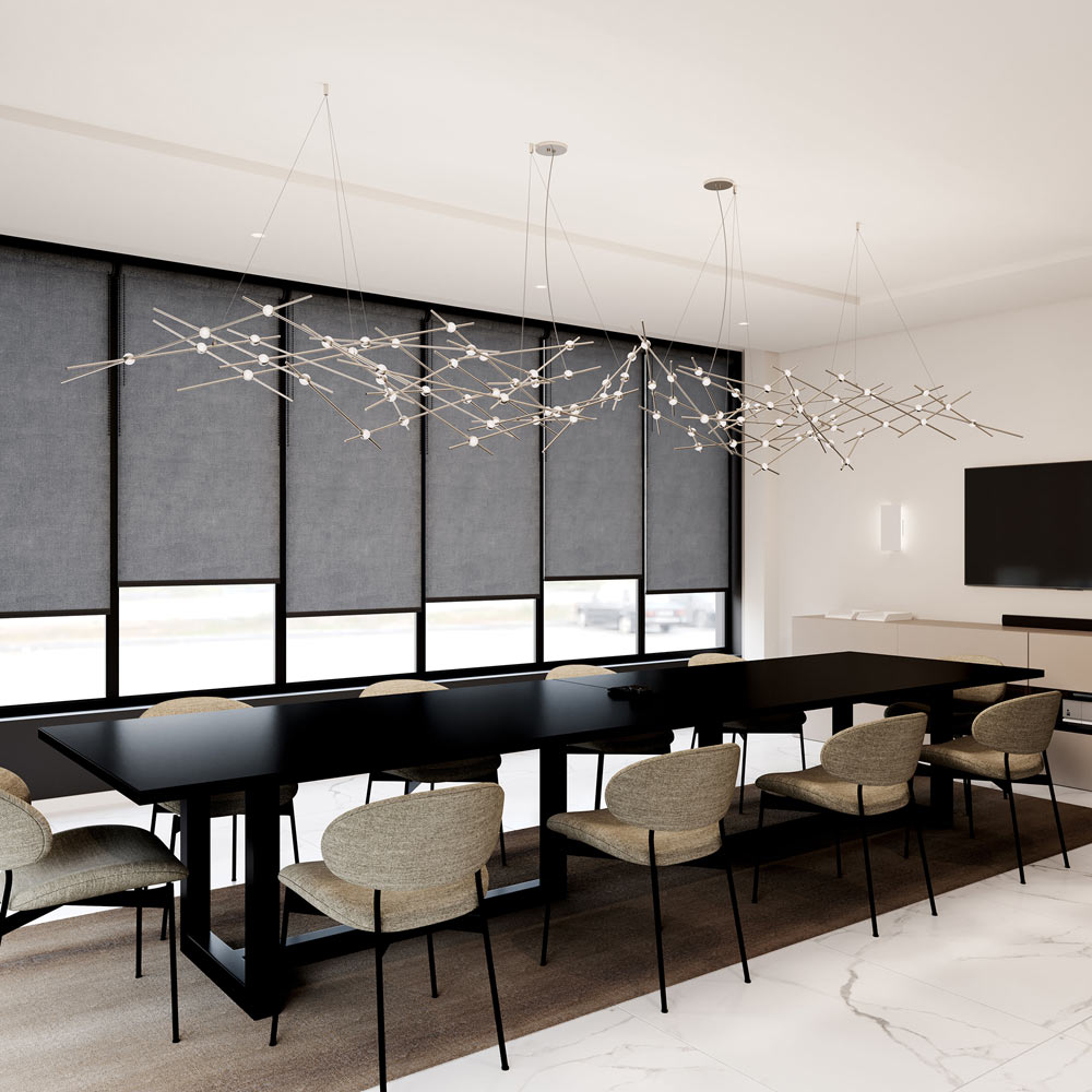 Constellation® Ursa Major LED Pendant Light in dining room.