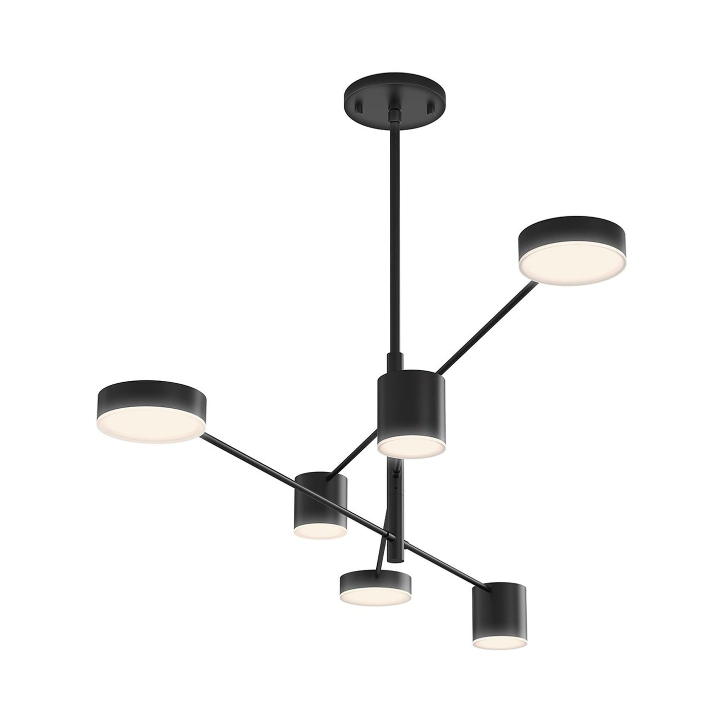 Counterpoint™ LED Pendant Light in Satin Black.