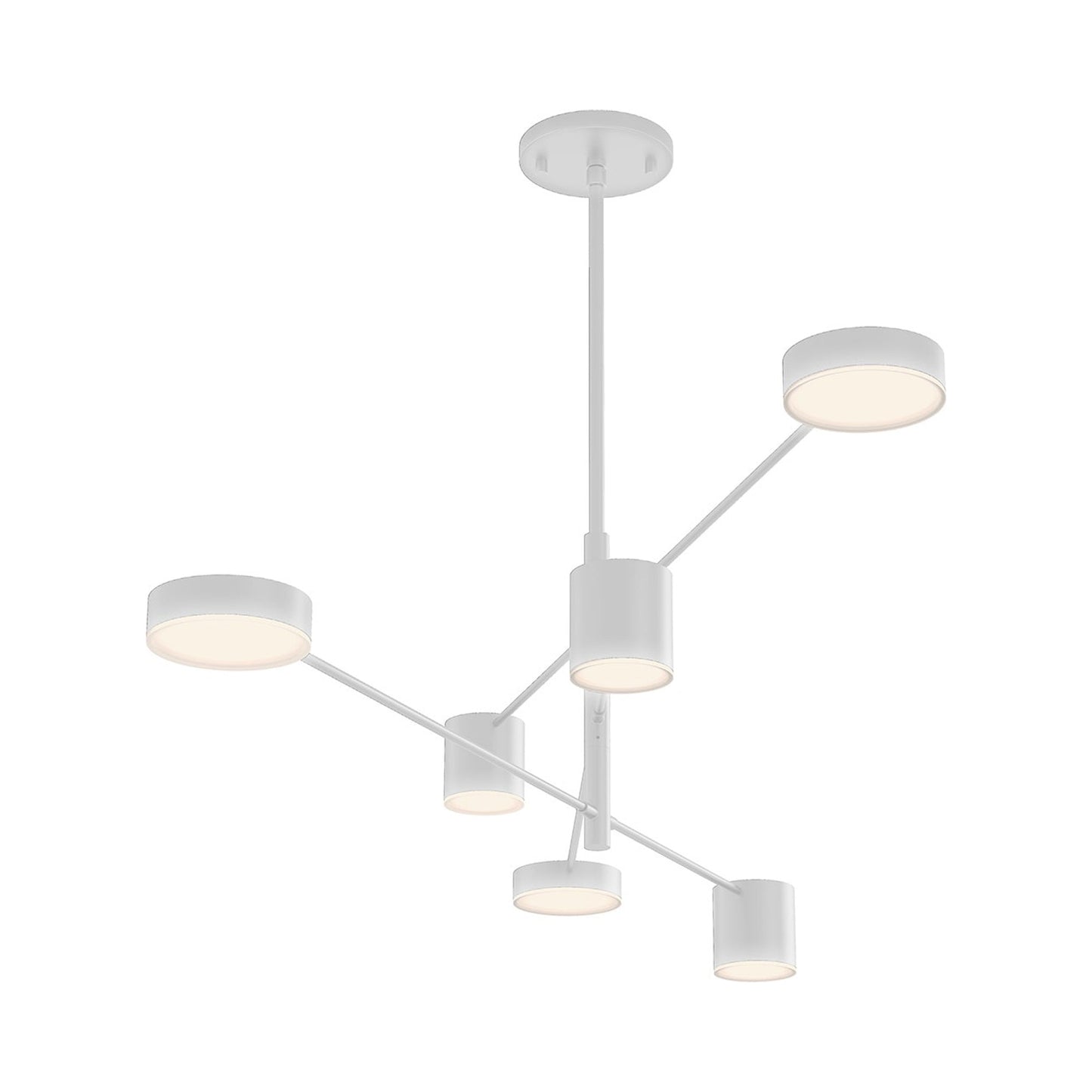 Counterpoint™ LED Pendant Light in Satin White.