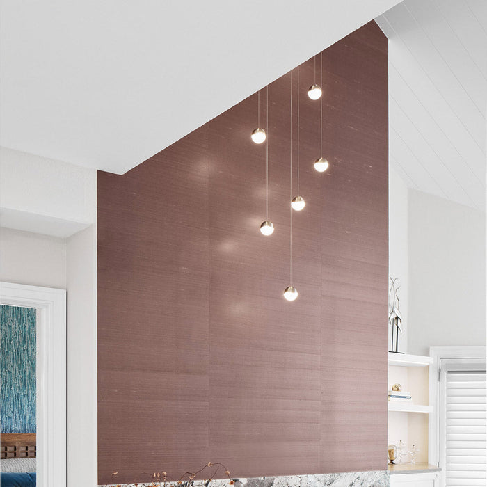 Grapes® LED Multipoint Pendant Light in living room.