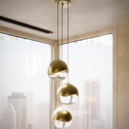 Grapes® LED Multipoint Pendant Light in bathroom.