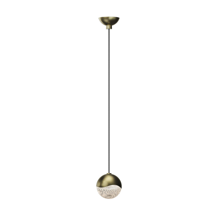 Grapes® LED Pendant Light in Micro-Dome/Brass (Small).