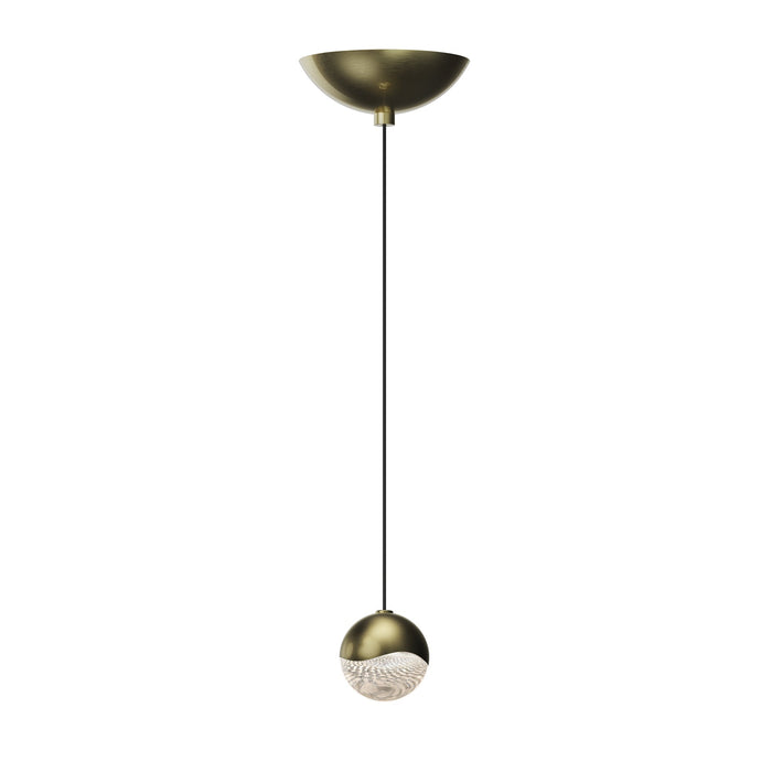 Grapes® LED Pendant Light in Dome/Brass (Small).