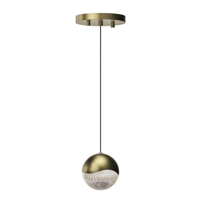 Grapes® LED Pendant Light in Round/Brass (Large).