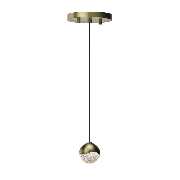 Grapes® LED Pendant Light in Round/Brass (Small).