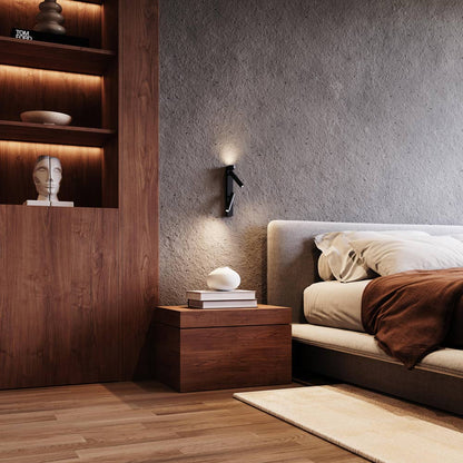 Haim Aimable LED Wall Light in bedroom.