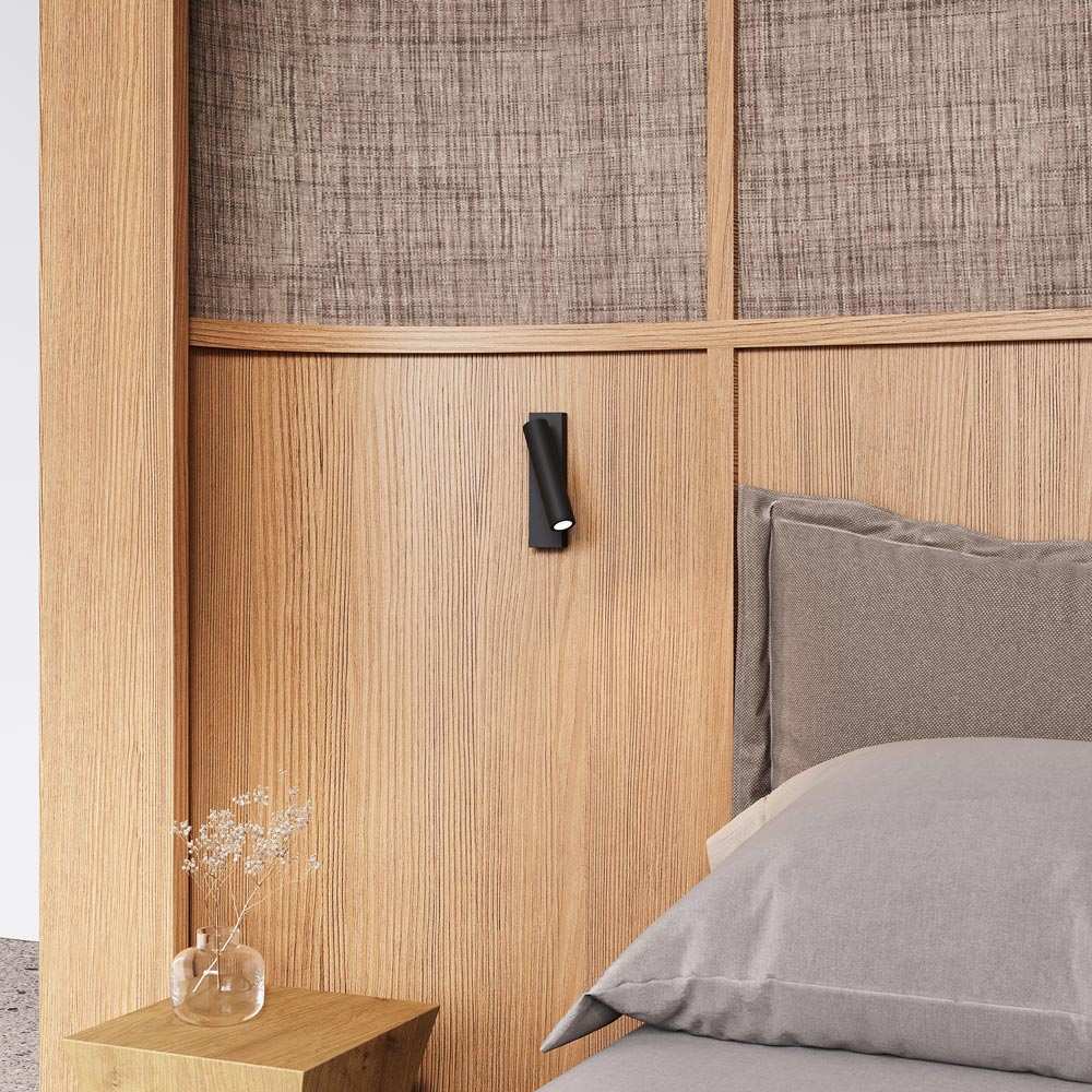 Haim Aimable LED Wall Light in bedroom.