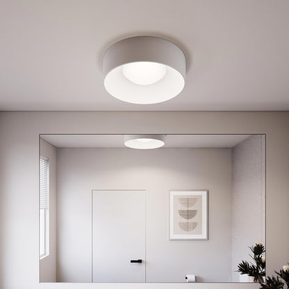 Ilios™ LED Flush Mount Ceiling Light in bathroom.