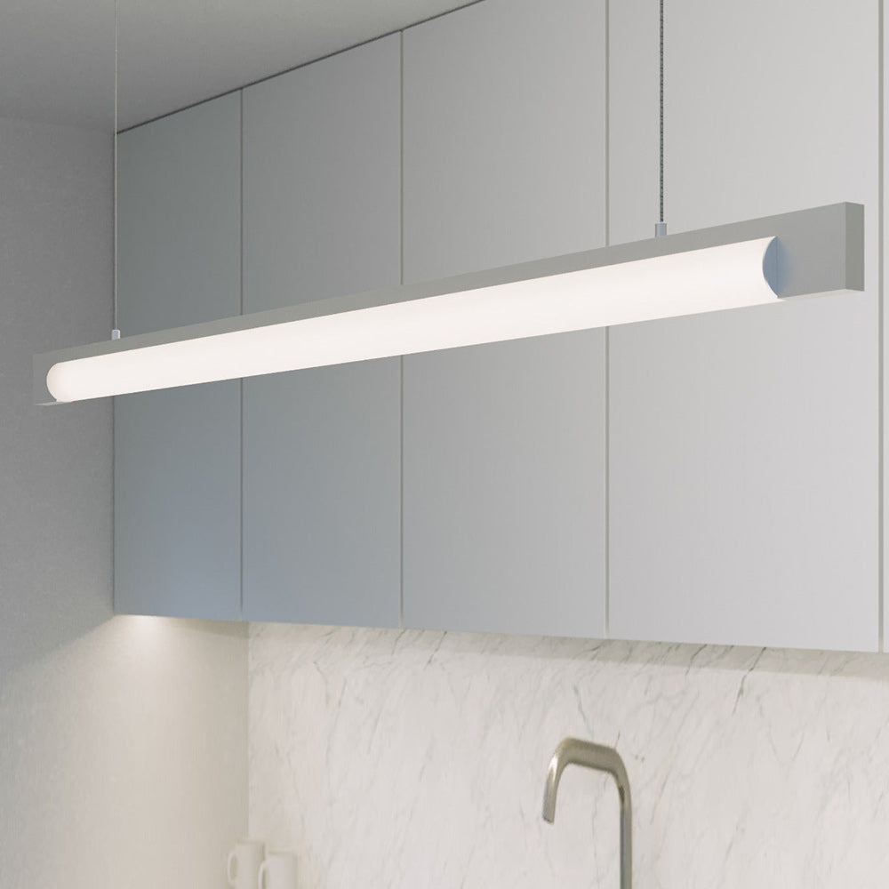 Keel™ LED Linear Pendant Light in kitchen.