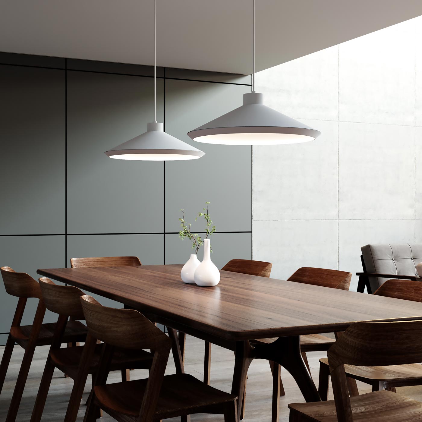 Koma Edo Pendant Light in dining room.