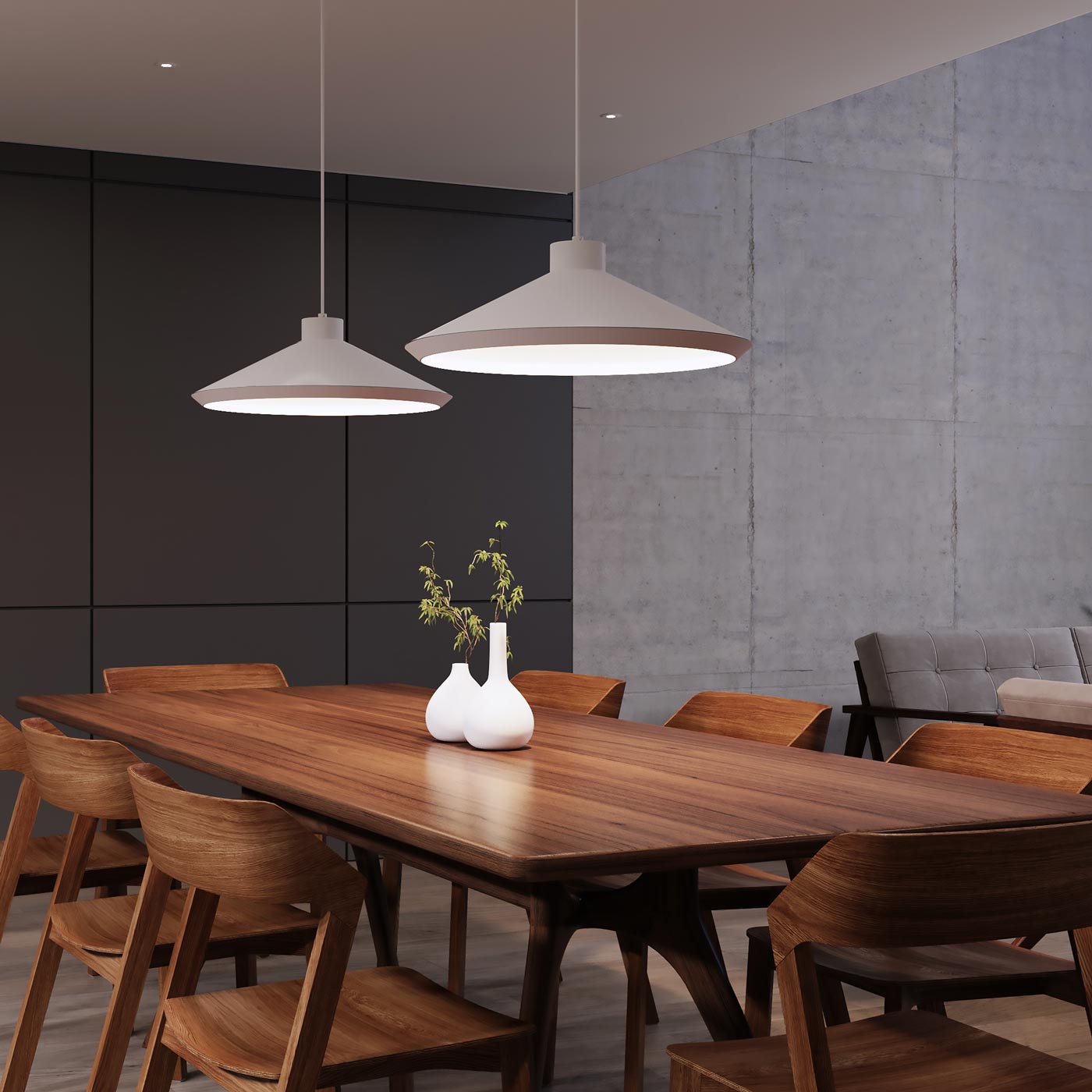 Koma Edo Pendant Light in dining room.