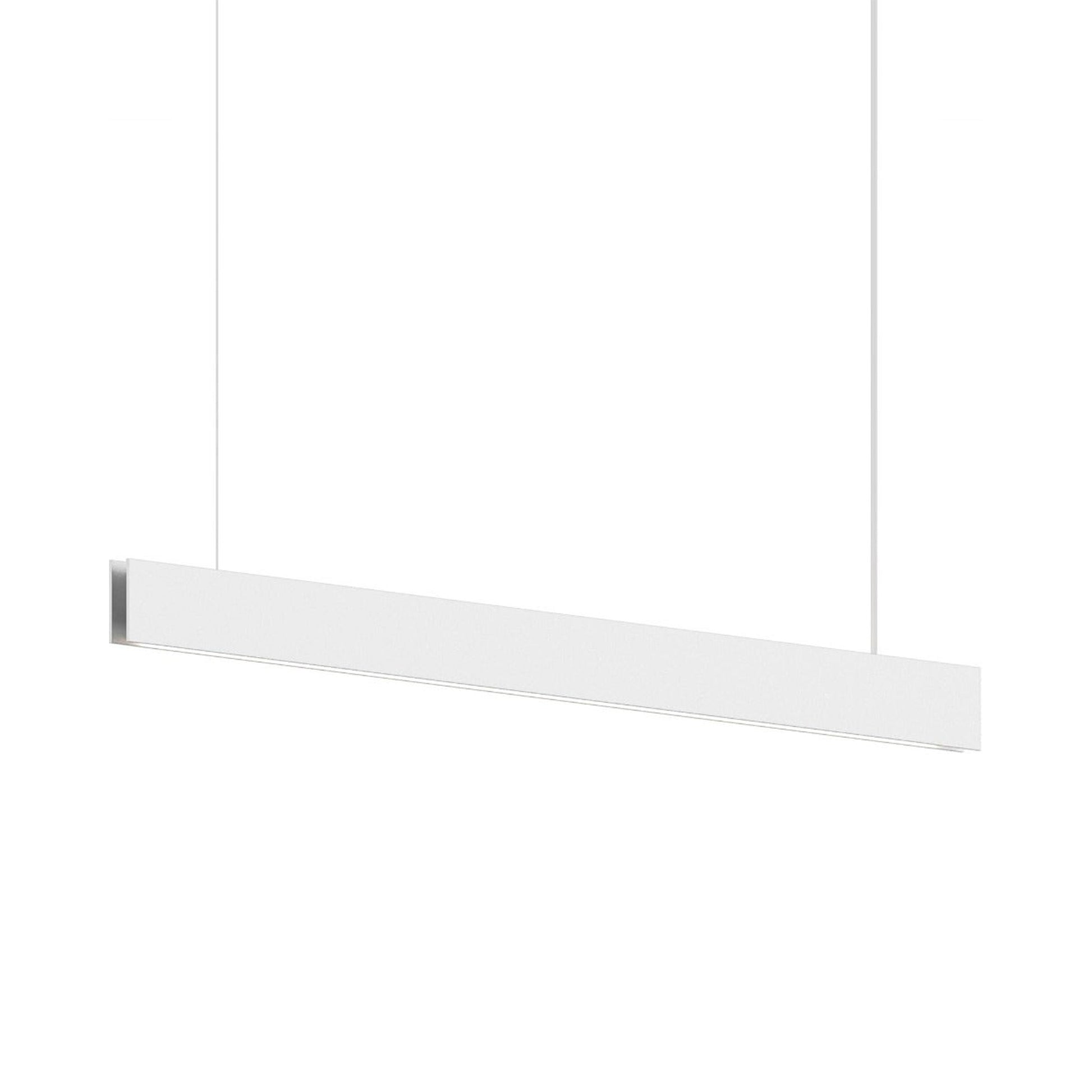 Lithe LED Pendant Light in Textured White (3-feet).