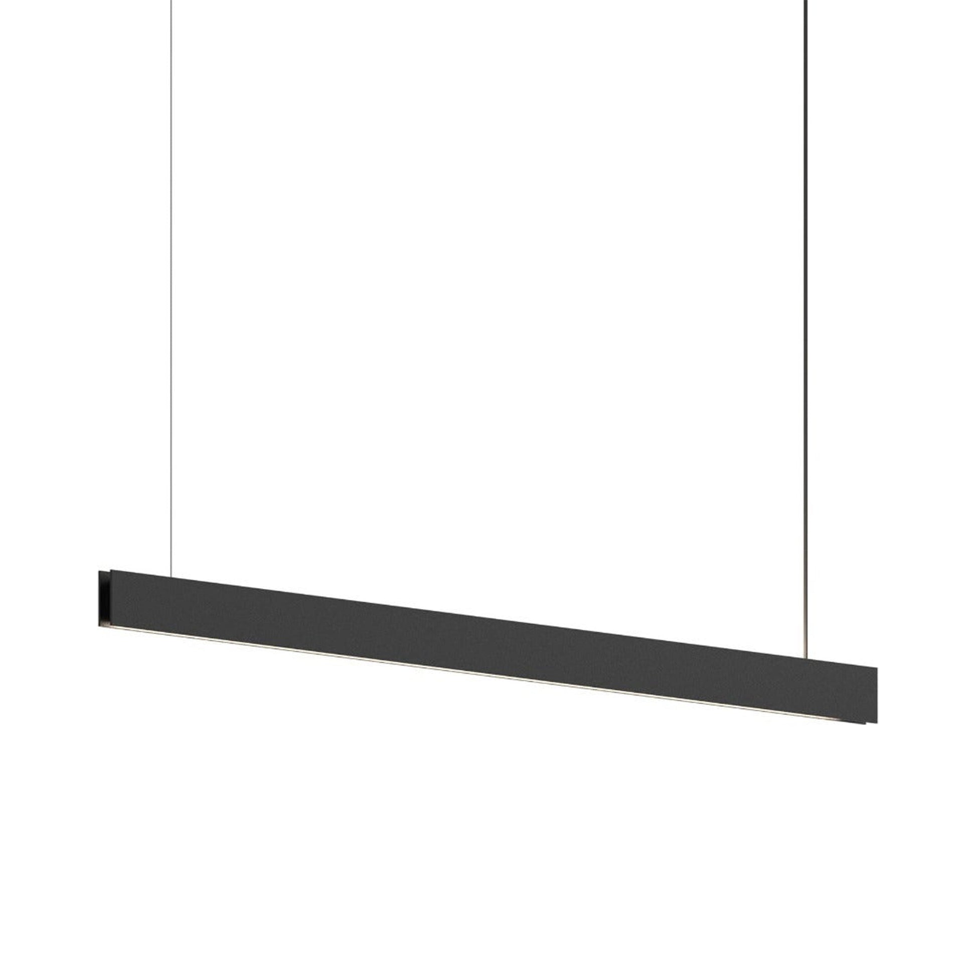 Lithe LED Pendant Light in Textured Black (4-feet).