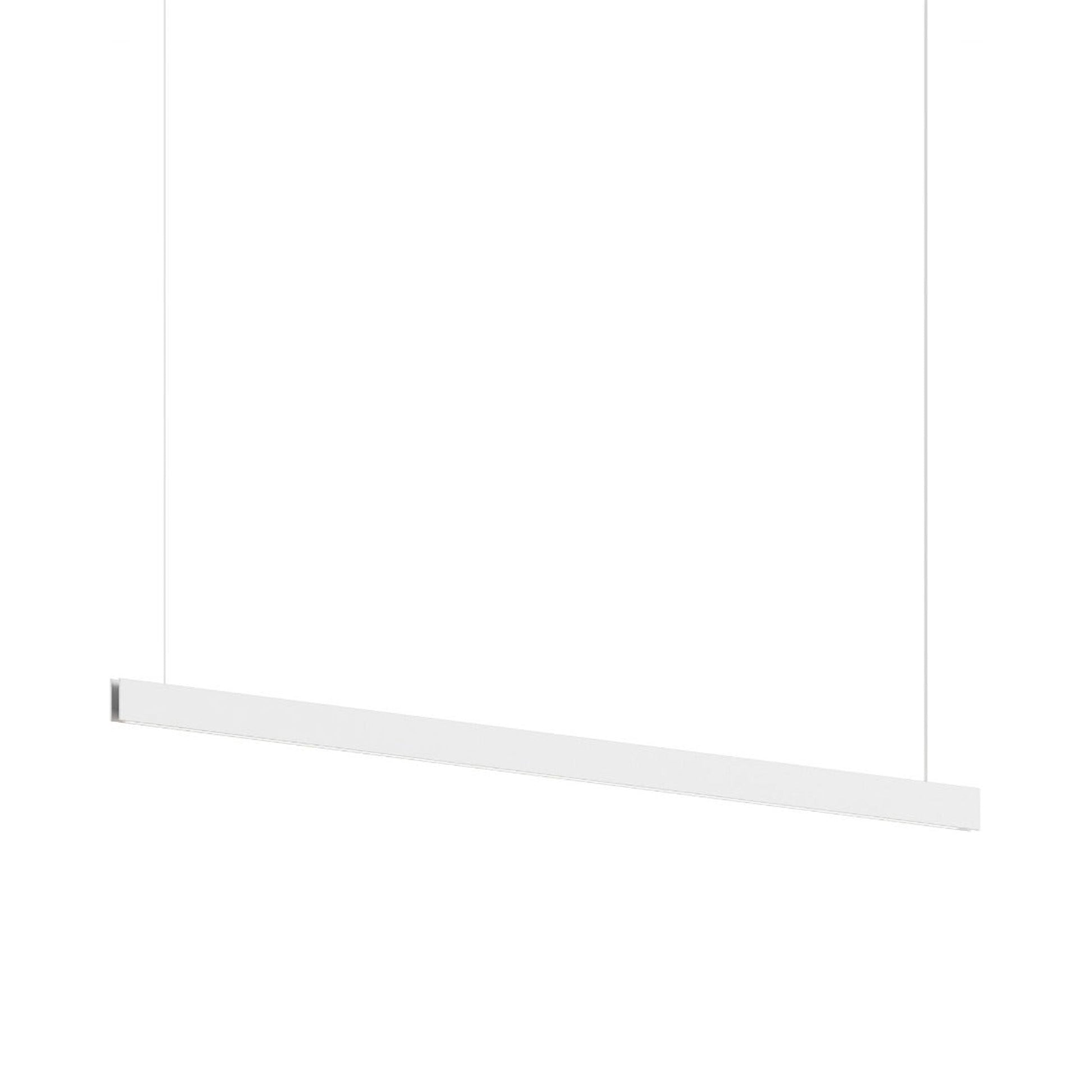 Lithe LED Pendant Light in Textured White (6-feet).