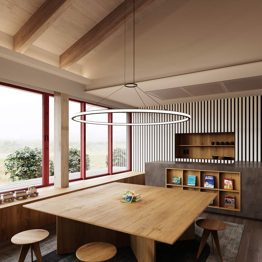 Luna™ LED Pendant Light in dining room.