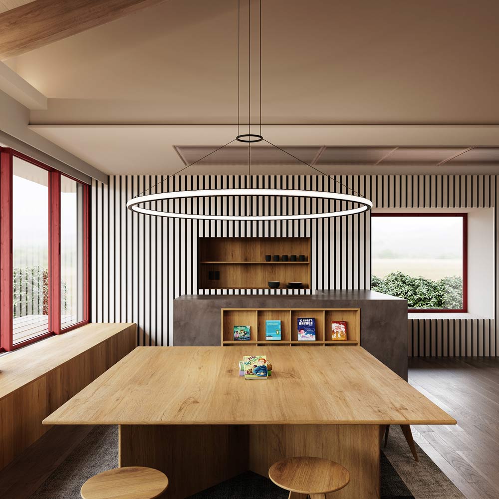 Luna™ LED Pendant Light in dining room.