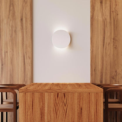 Malibu Discs™ LED Wall Light in dining room.