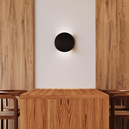 Malibu Discs™ LED Wall Light in dining room.
