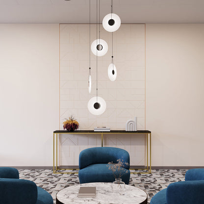 Meclisse™ Multi Light LED Pendant Light in living room.