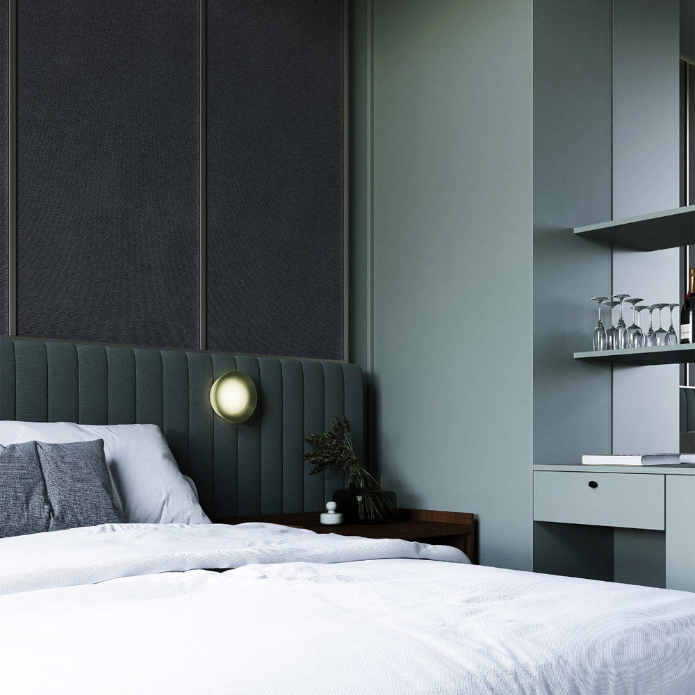 Mist LED Ceiling / Wall Light in bedroom.