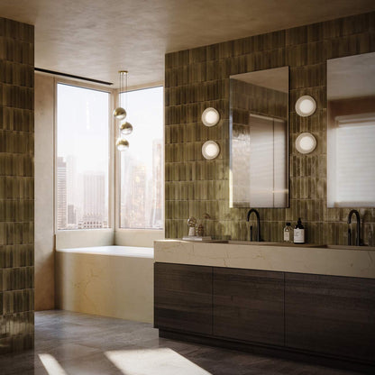 Mist LED Ceiling / Wall Light in bathroom.