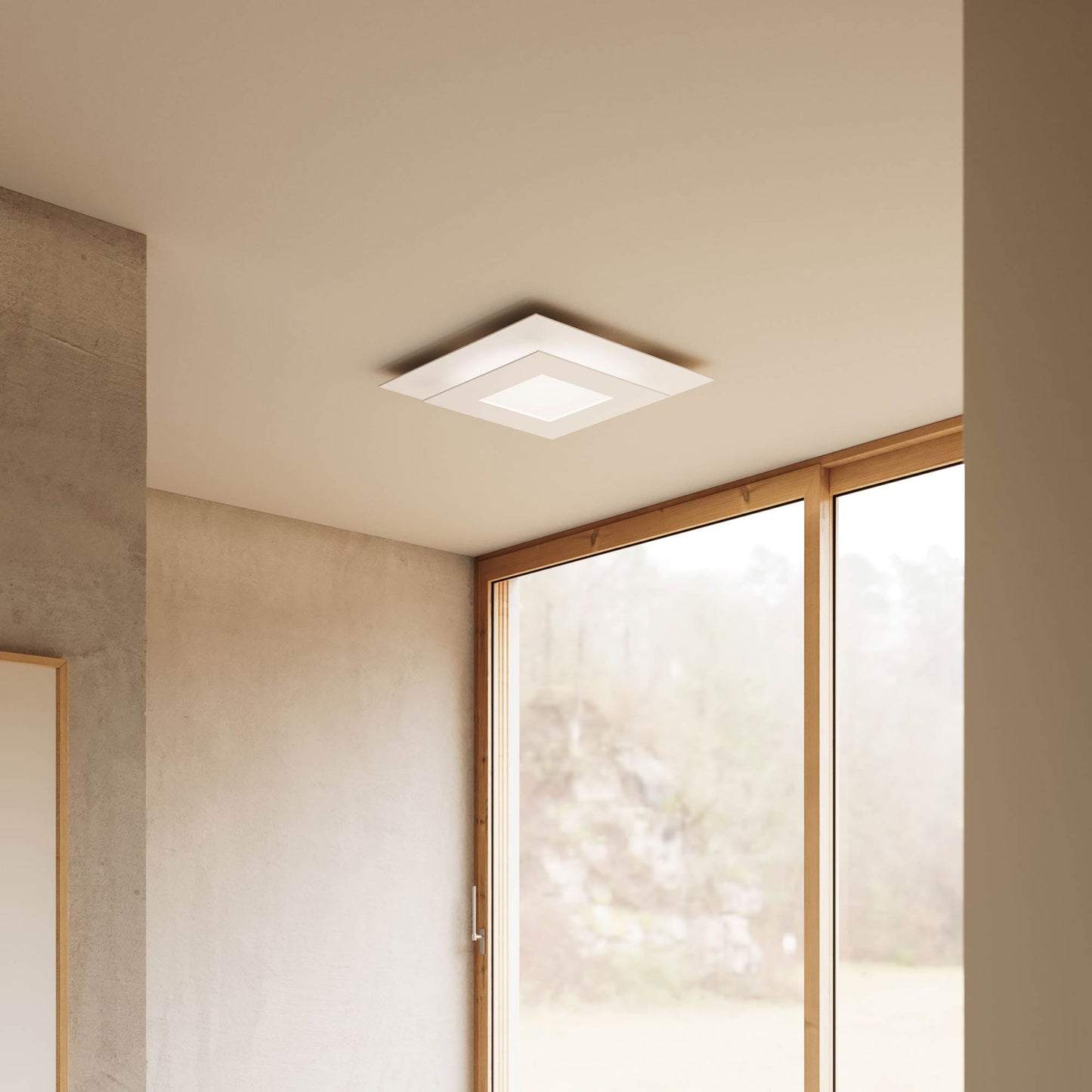 Offset™ Square LED Flush Mount Ceiling Light in Detail.