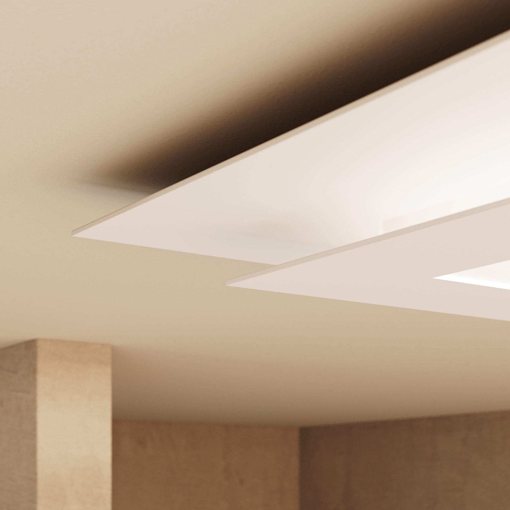 Offset™ Square LED Flush Mount Ceiling Light in Detail.