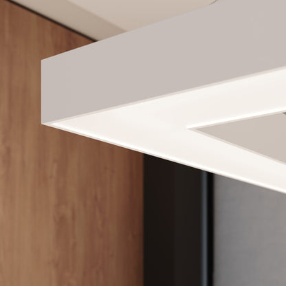 Pi Square LED Ring Pendant Light in Detail.