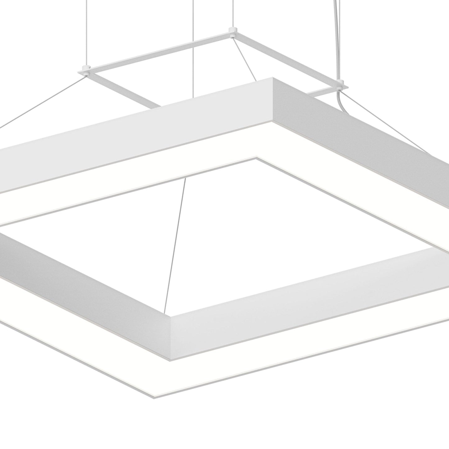 Pi Square LED Ring Pendant Light in Detail.