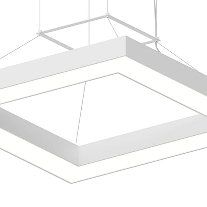 Pi Square LED Ring Pendant Light in Detail.