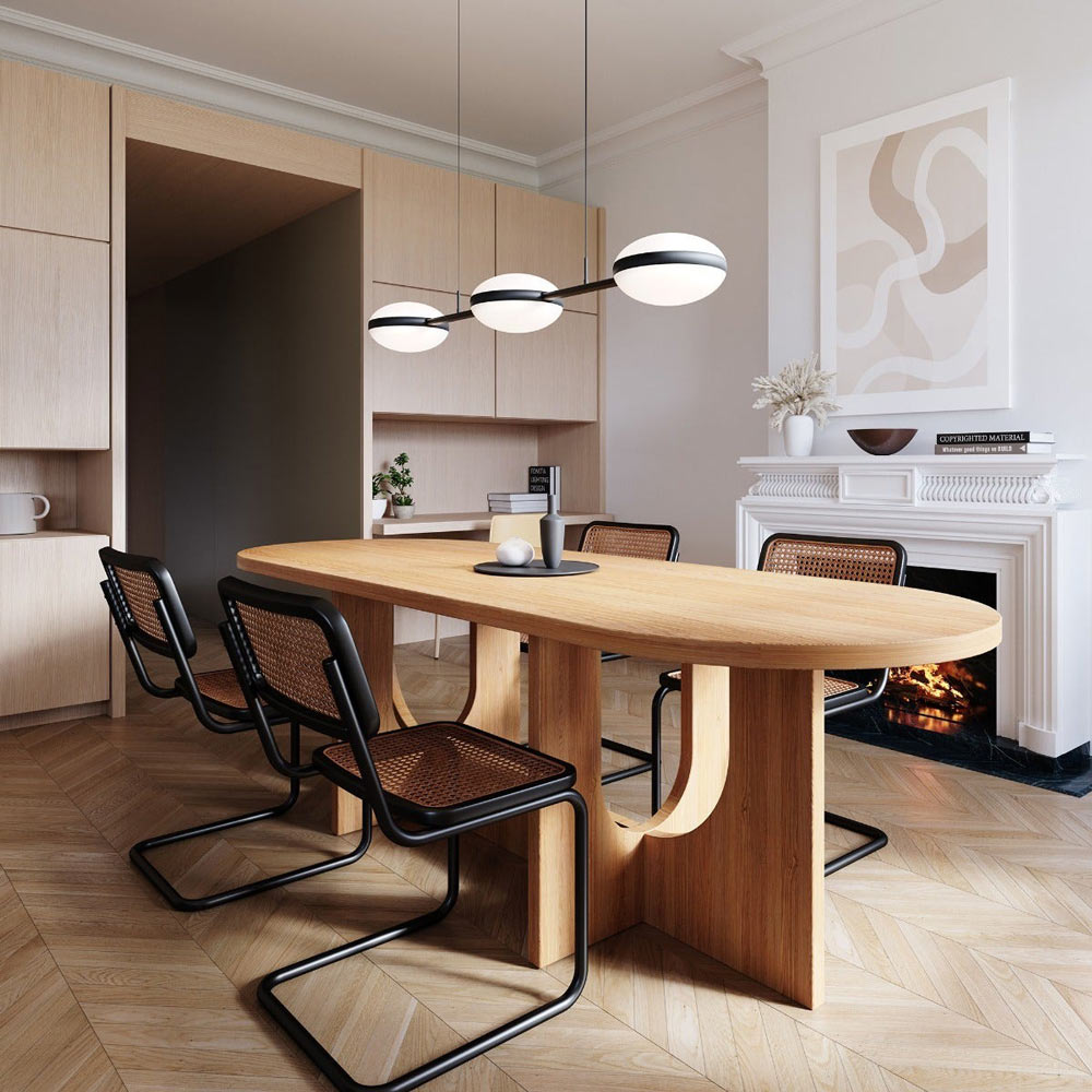 Pillows LED Pendant Light in living room.