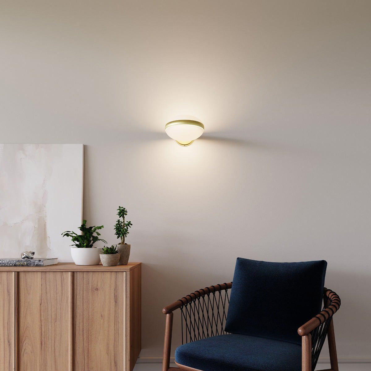 Pillows LED Wall Light in living room.