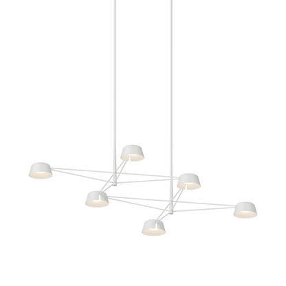 Ray Linear LED Chandelier in Warm Gray (Warm Gray).