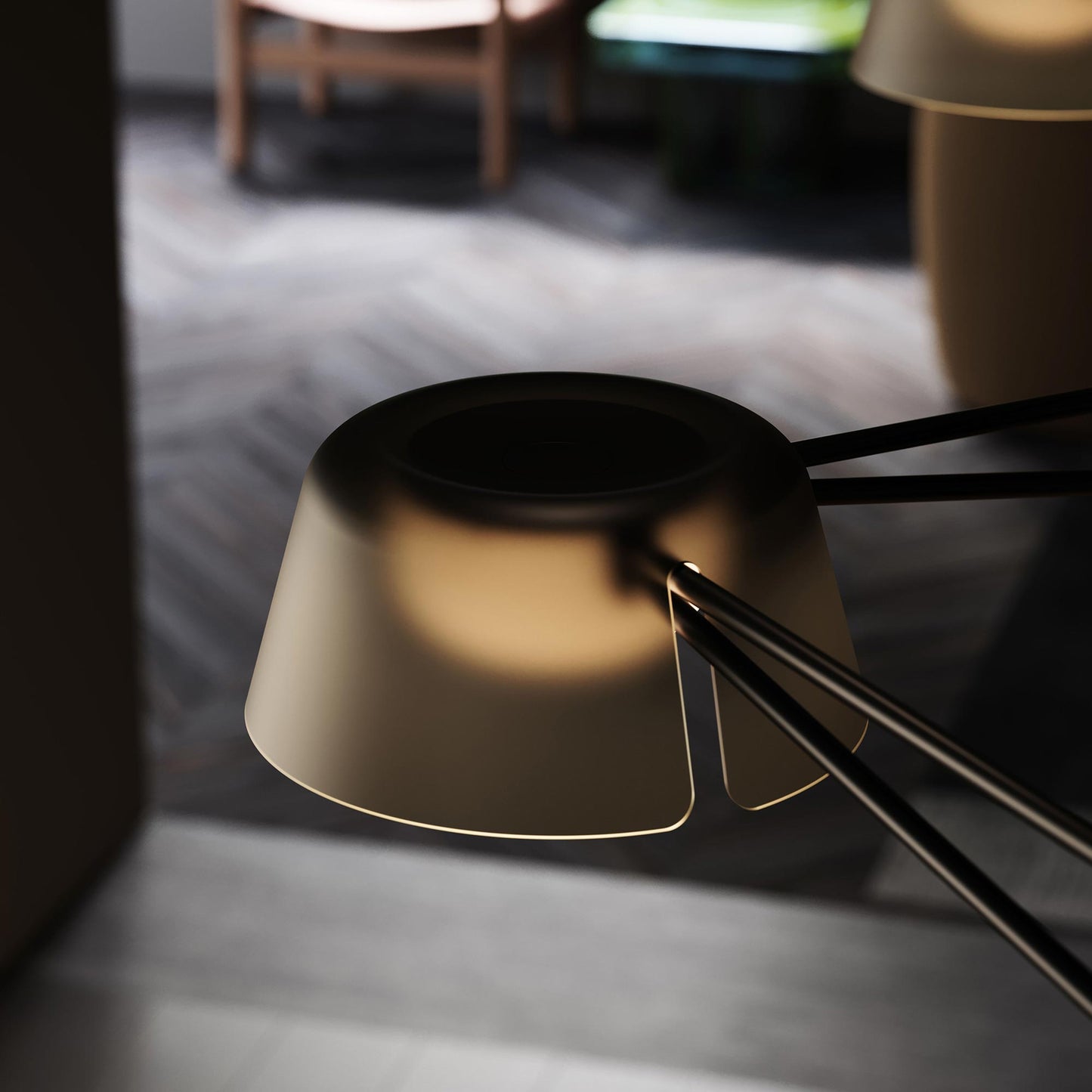 Ray Linear LED Chandelier in Detail.