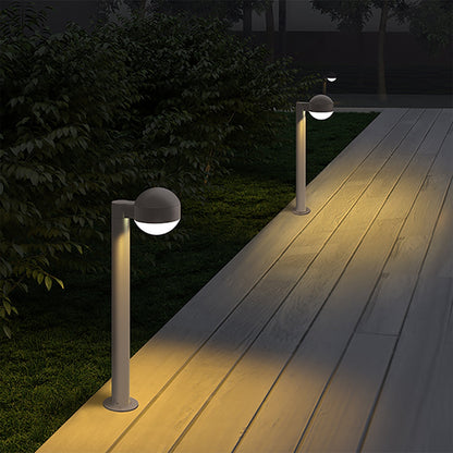 Reals Dome Cap LED Bollard Outside Area.