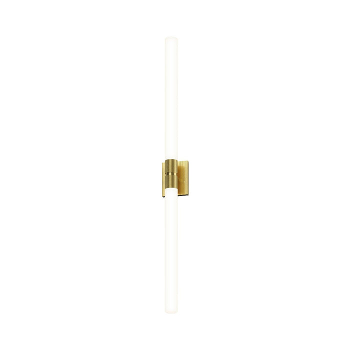 Scepter LED Bath Wall Light in Satin Brass (Large).
