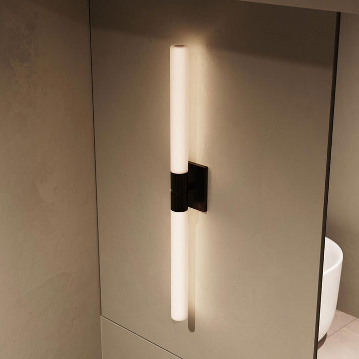 Scepter LED Bath Wall Light in bathroom.