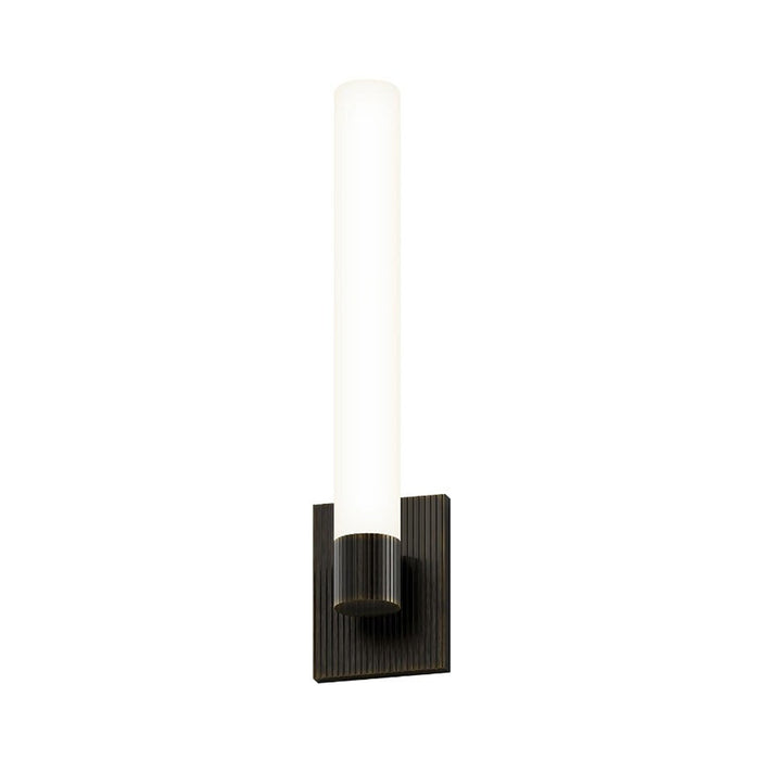 Scepter LED Wall Light in Black Brass.