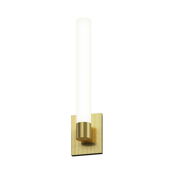 Scepter LED Wall Light in Satin Brass.