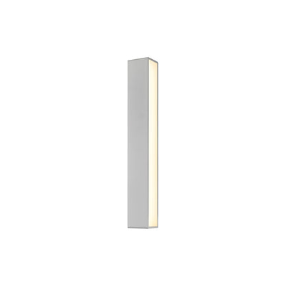 Sideways LED Wall Light in Textured Gray (24-Inch).