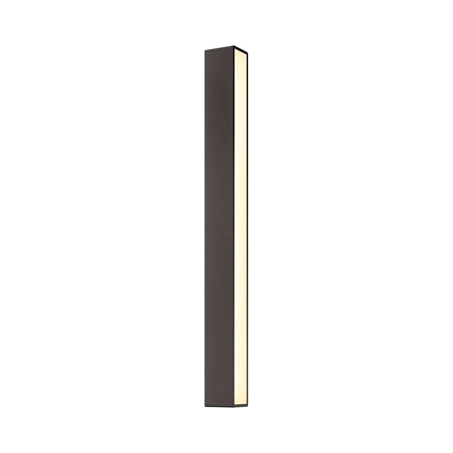 Sideways LED Wall Light in Textured Bronze (36.25-Inch).