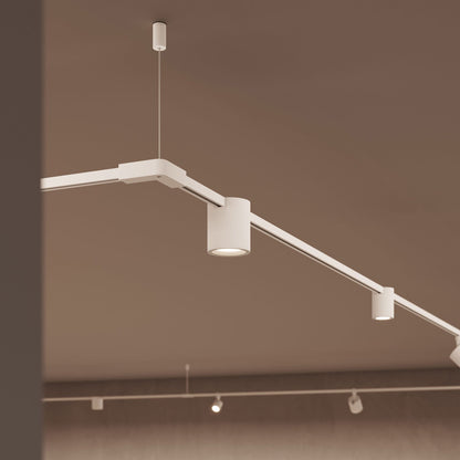 Suspenders® 1-Tier Path Square Cylinder LED Chandelier in Detail.