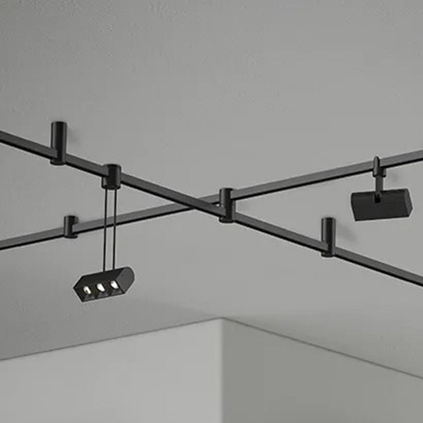 Suspenders® 2-Bar Freeform LED Flush Mount Ceiling Light in Detail.